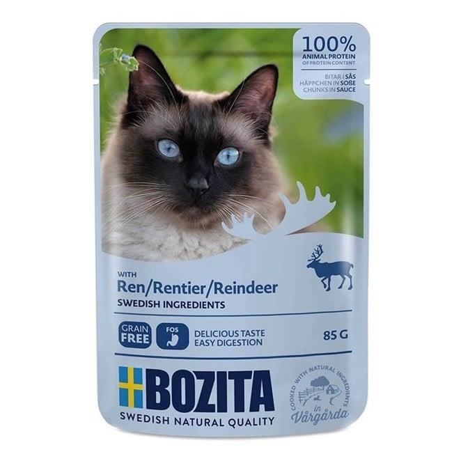 Bozita Pouch Ren Geyiği Etli Kedi Yaş Maması 85 Gr