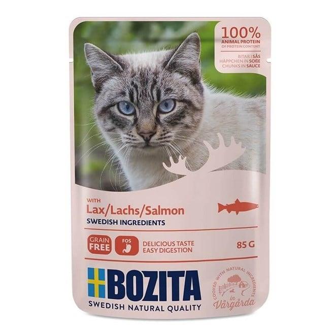 Bozita Pouch Somon Balıklı Kedi Yaş Maması 85 Gr