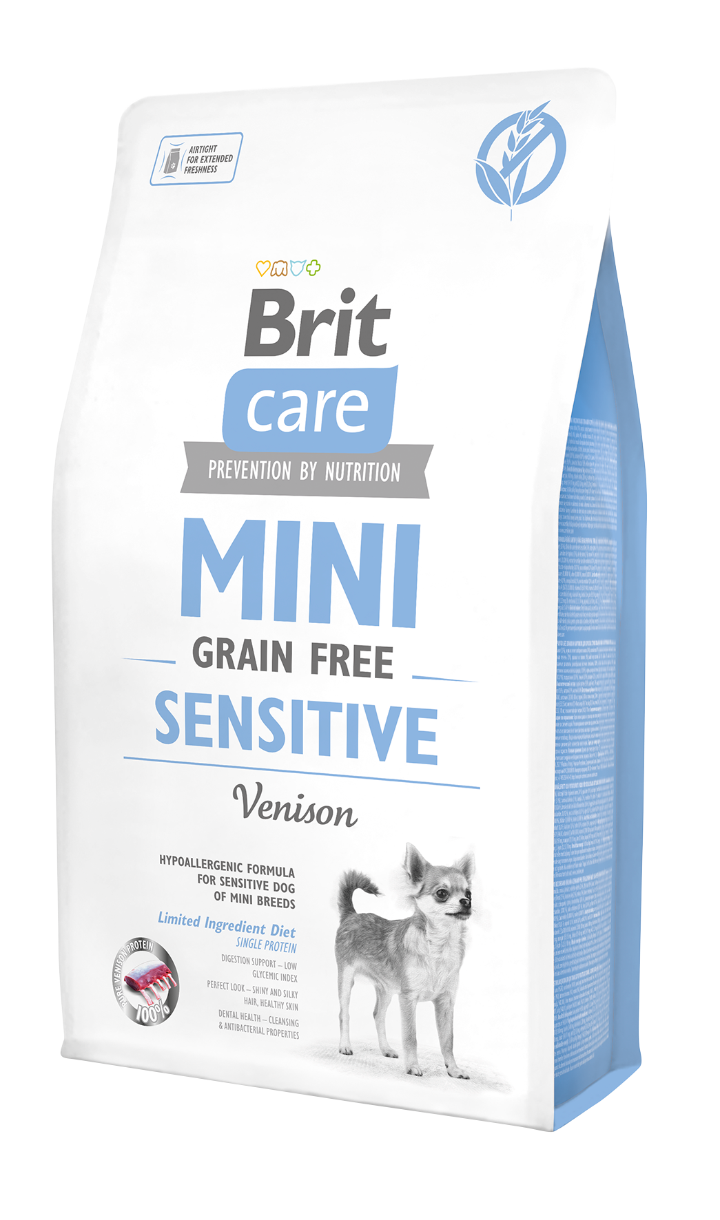 Brit Care Mini Sensitive Geyikli Tahılsız Küçük Irk Yetişkin Köpek Maması 2 Kg