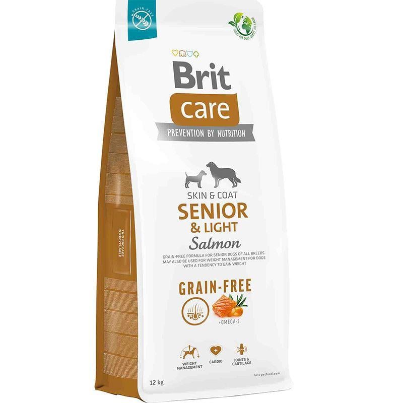 Brit Care Senior&Light Somonlu Tahılsız Yaşlı Köpek Maması 12 Kg
