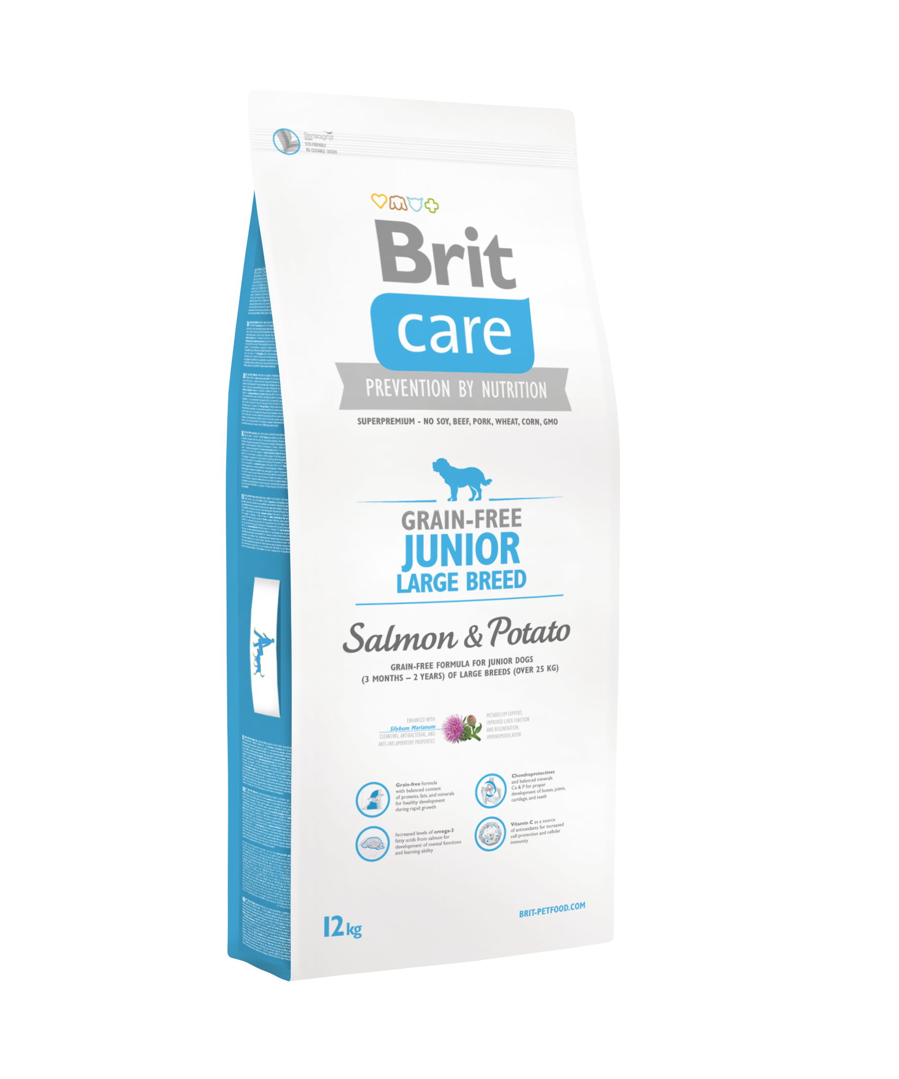 Brit Care Skin&Coat Tahılsız Somonlu Büyük Irk Yavru Köpek Maması 12 Kg