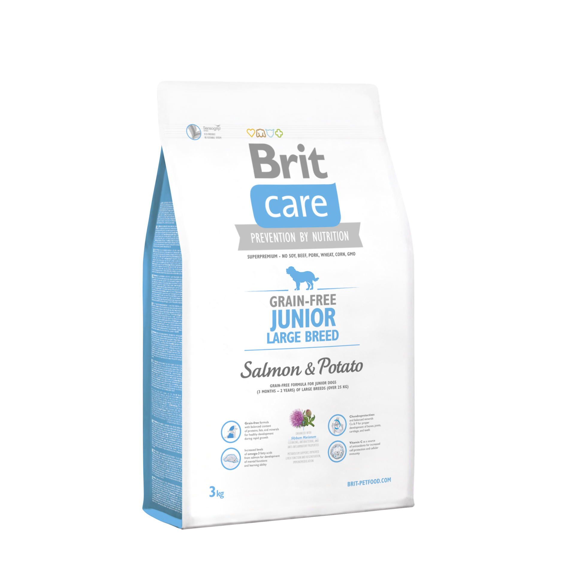 Brit Care Skin&Coat Tahılsız Somonlu Büyük Irk Yavru Köpek Maması 3 Kg