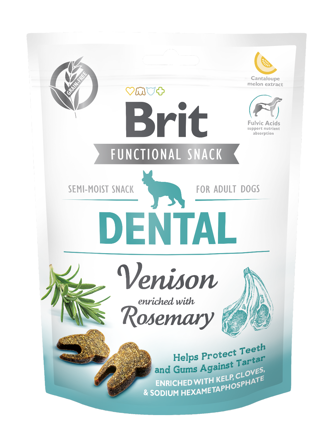 Brit Dental Diş Sağlığı İçin Biberiye ve Geyik Etli Köpek Ödülü 150 Gr