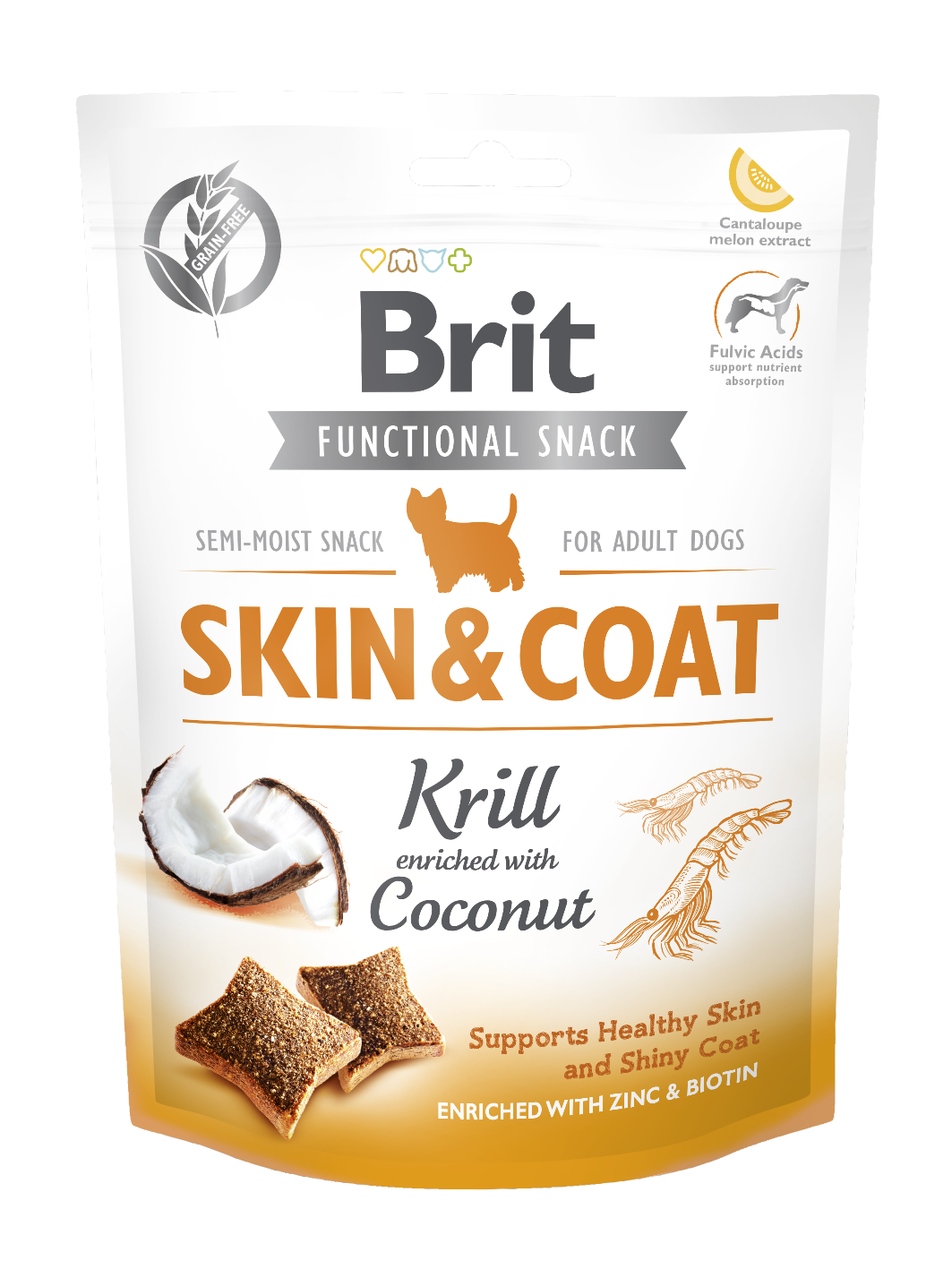 Brit Skin&Coat Karides ve Hindistan Cevizli Köpek Ödülü 150 Gr