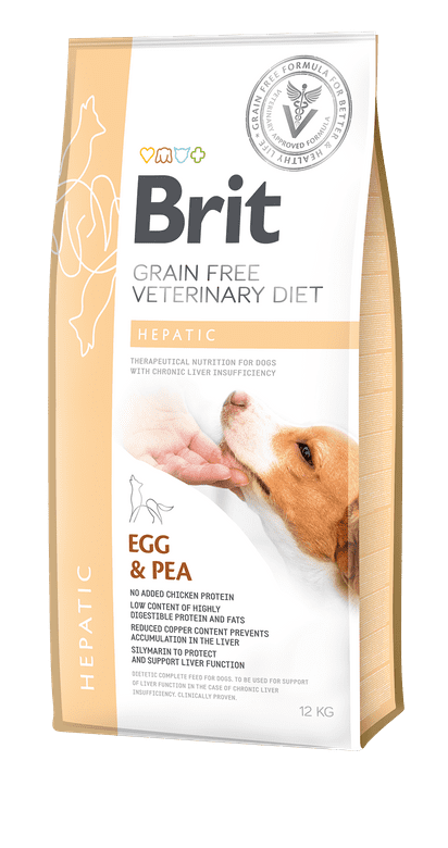 Brit Veterinary Diet Hepatic Karaciğer Yetmezliği Olan Köpekler İçin Yumurtalı Tahılsız Köpek Maması 12 Kg