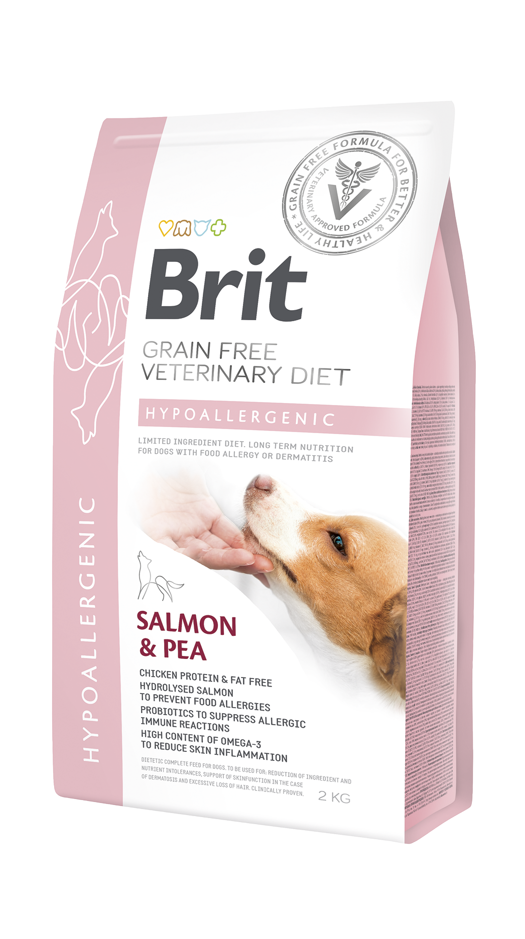 Brit Veterinary Diet Hypo-Allergenic Cilt Sağlığı Destekleyici Somonlu Tahılsız Köpek Maması 2 Kg