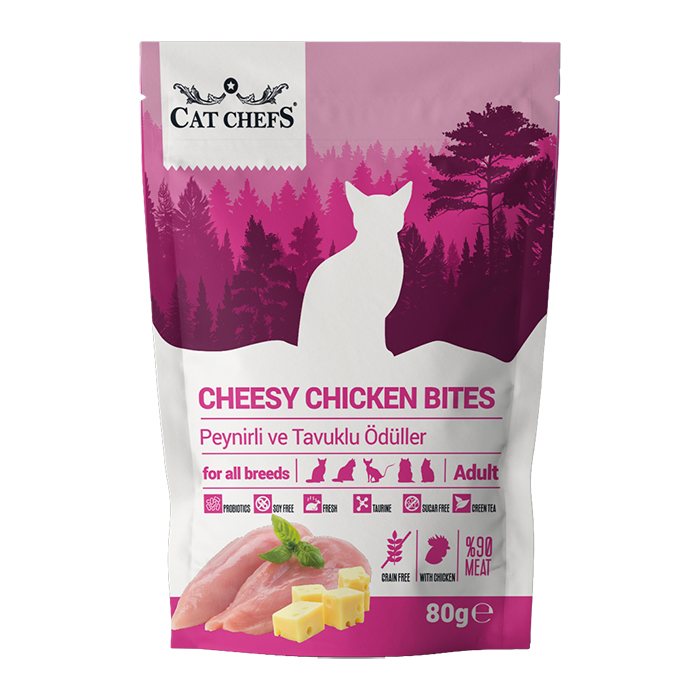 Cat Chef's Cheesy Chicken Peynirli Tavuk Etli Kedi Ödülü 80 Gr 