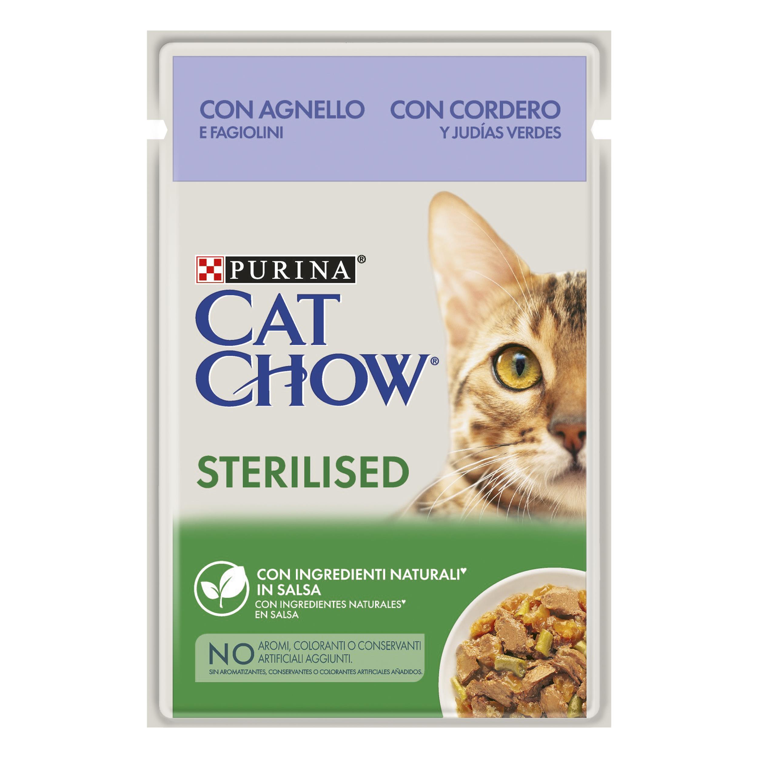 Cat Chow Kuzu Etli Kısırlaştırılmış Yaş Kedi Maması 85 Gr