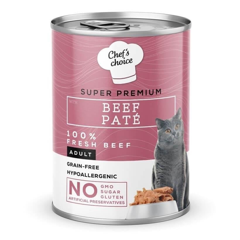 Chef's Choice Sığır Etli Ezme Kedi Konseve Maması 400 Gr