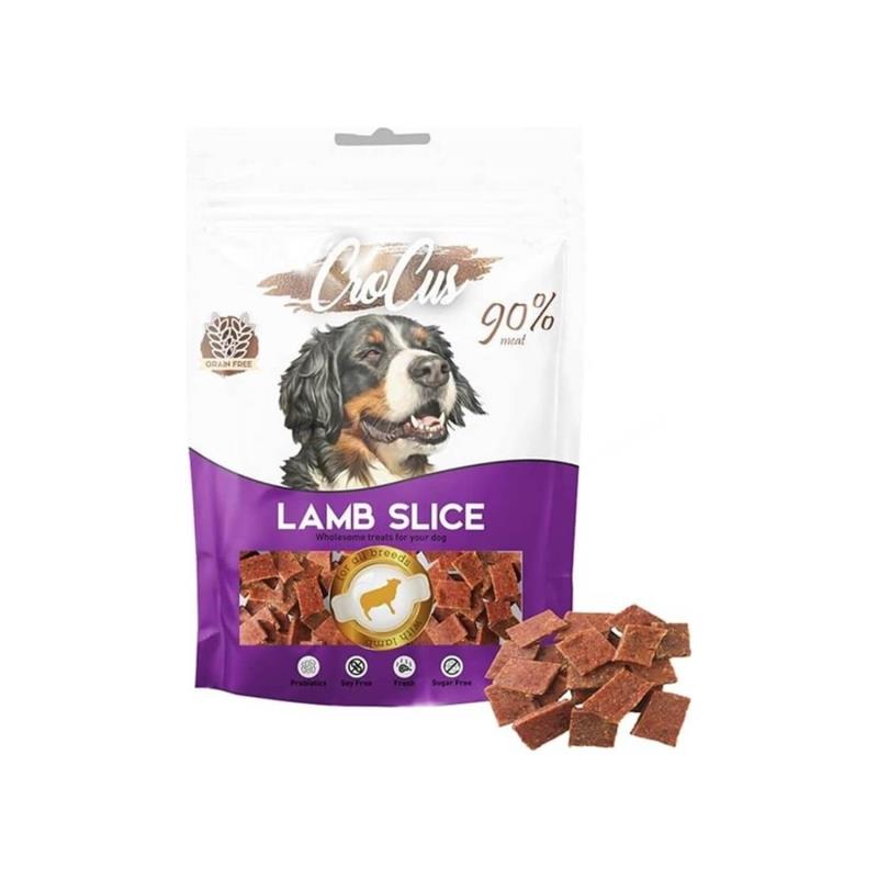 Crocus İnce Dilim Kuzulu Tahılsız Köpek Ödülü 80 Gr