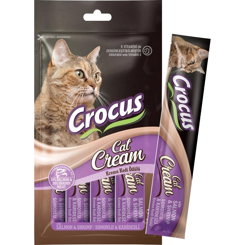 Crocus Somonlu Ve Karidesli Krema Kedi Ödülü 4x15 Gr