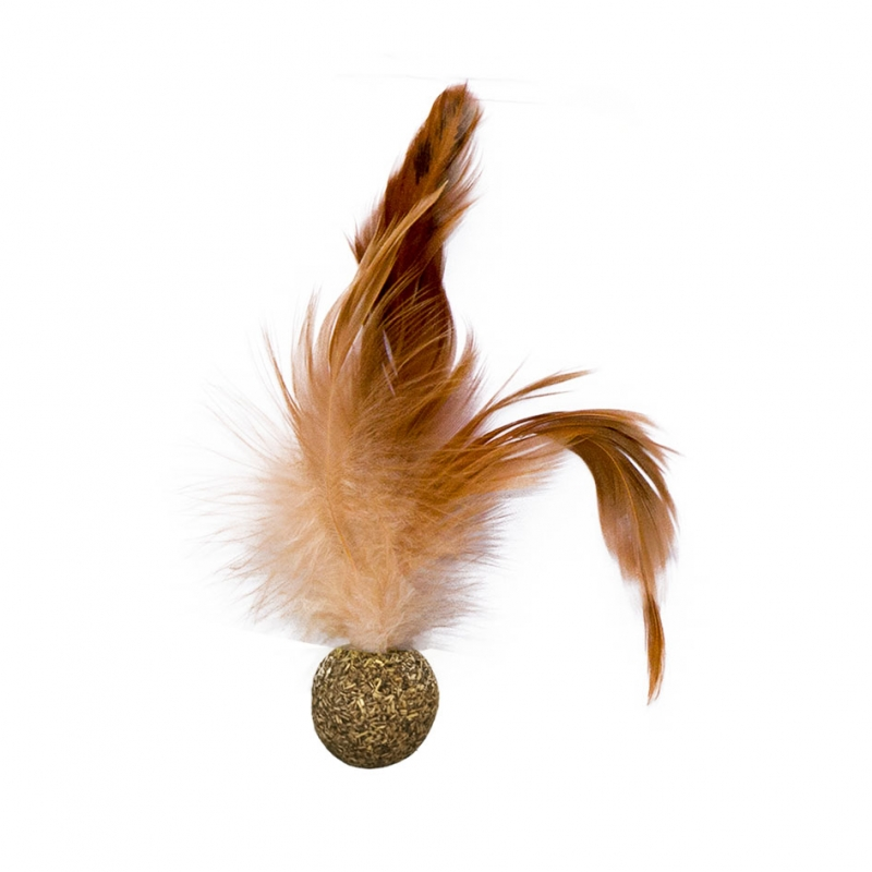 Eastland Catnip-Kedi Otlu Oyuncak Tüylü Top 3,5 M