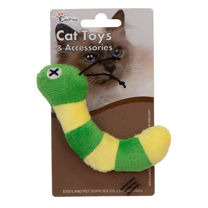 Eastland Catnipli Peluş Dijital Sesli Tırtıl 13 Cm
