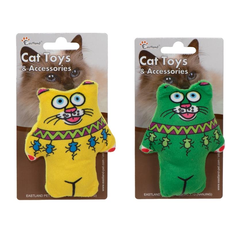 Eastland Kedi Otlu Öten Peluş Kedi 11,5 Cm