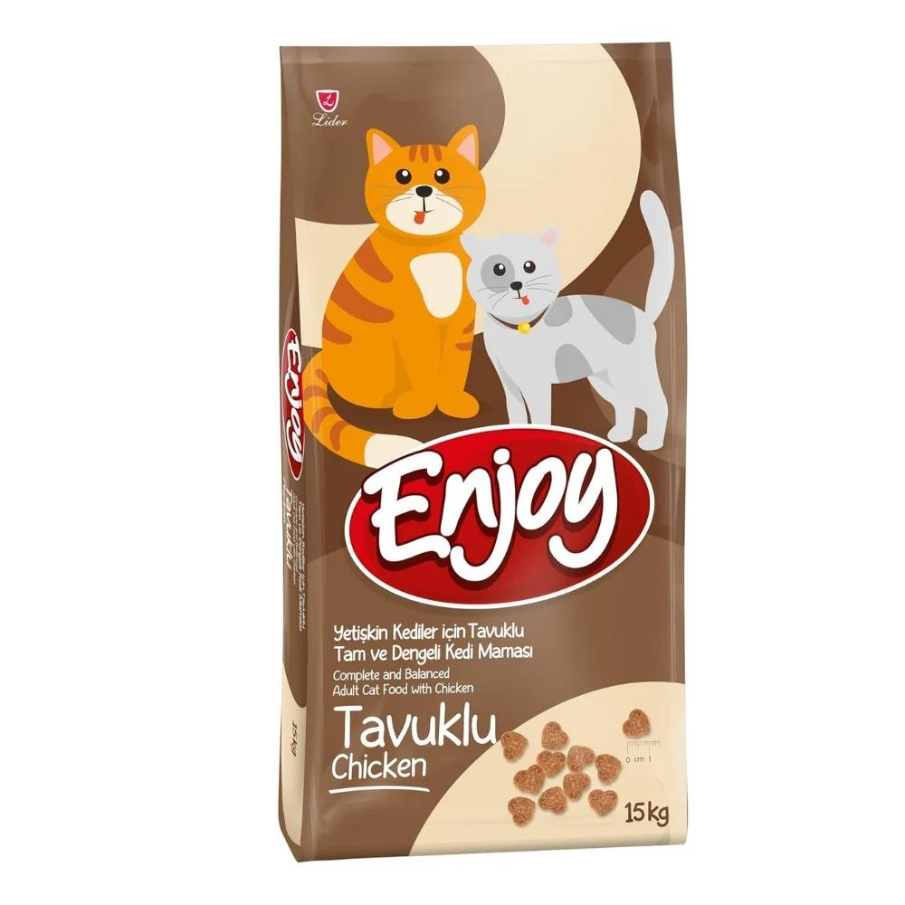 Enjoy Tavuklu Yetişkin Kedi Maması 15 Kg