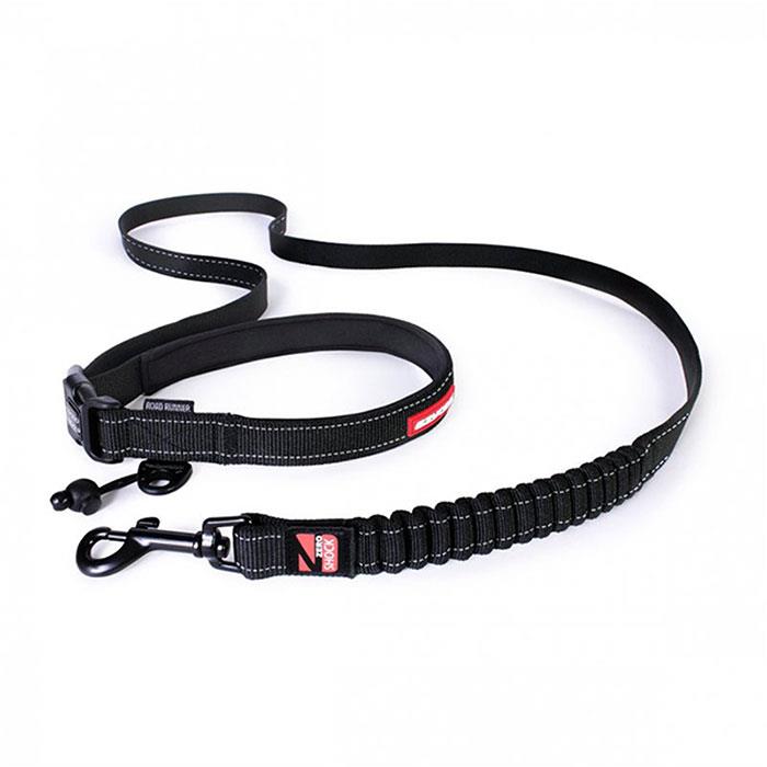 EzyDog Road Runner Zero Shock Çok Fonksiyonlu Siyah Köpek Gezdirme Kayışı