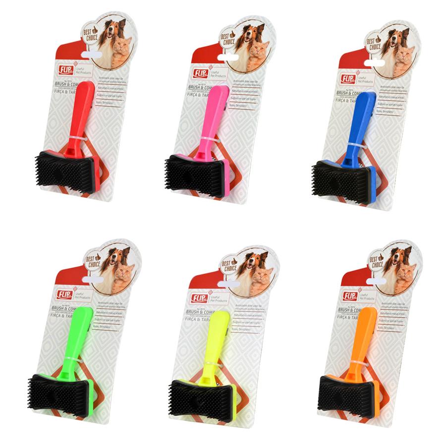Flip Basmalı Kedi Köpek Tarağı