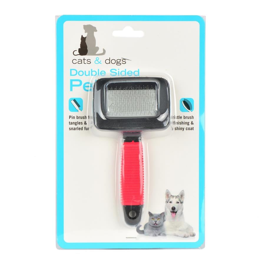 Flip İnce Uçlu Kedi Köpek Tarağı Kırmızı Small