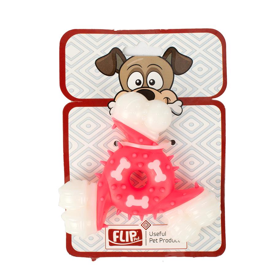 Flip Plastik Dental Ufo Kemik Köpek Oyuncağı 11 Cm 