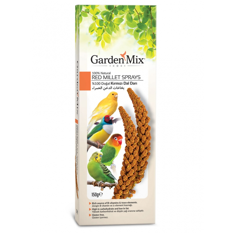 Garden Mix Platin Kırmızı Dal Darı