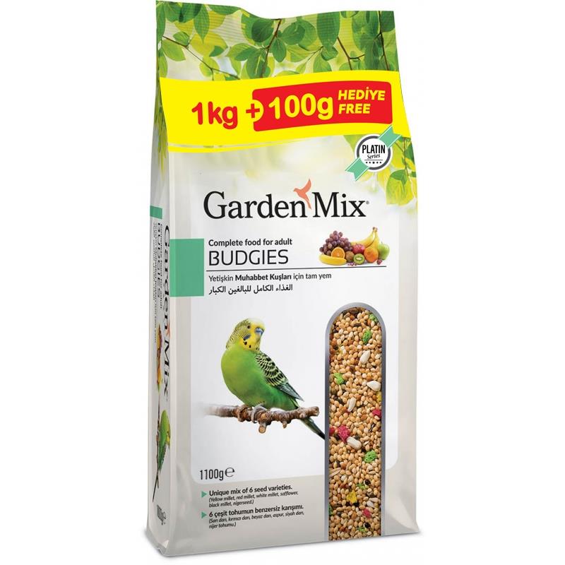 Garden Mix Platin Meyveli Muhabbet Kuşu Yemi 1.1 Kg
