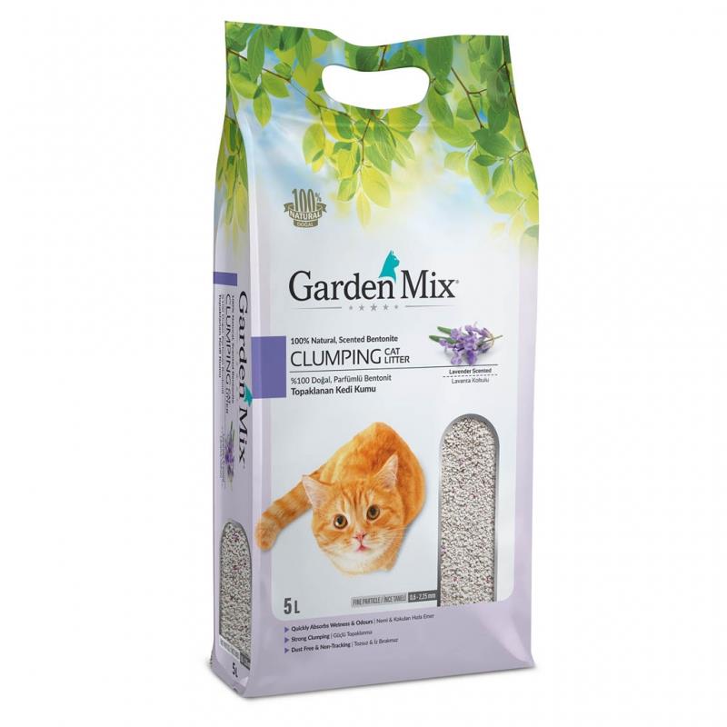 Gardenmix Bentonit Lavanta İnce Taneli Kedi Kumu 5 Lt