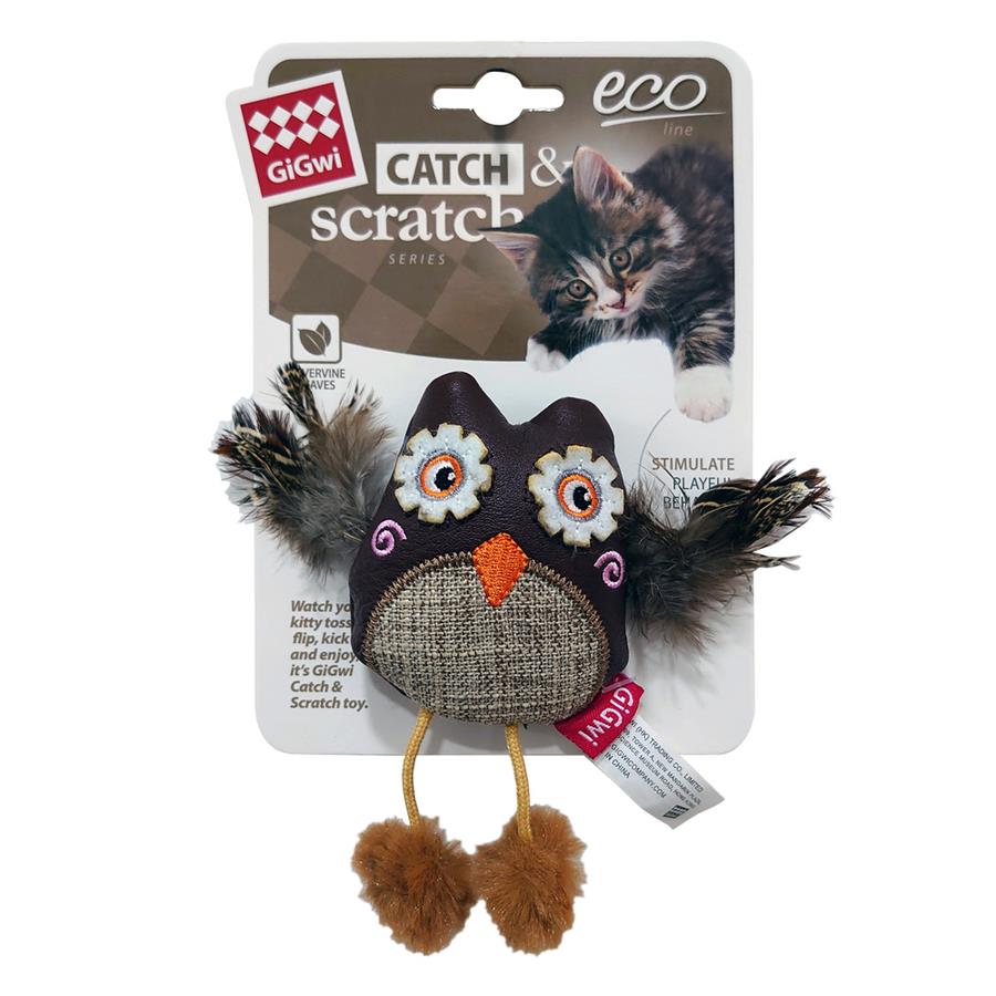 Gigwi Catch & Scratch Baykuş Kedi Oyuncağı