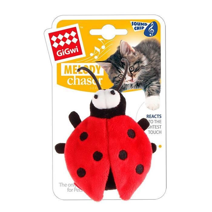 Gigwi Melody Chaser Peluş Uğur Böceği Sesli Kedi Oyuncağı
