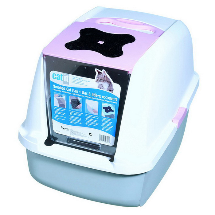 Hagen Catit Kapalı Kedi Tuvalet Kabini Pembe 57x46,5x39 Cm