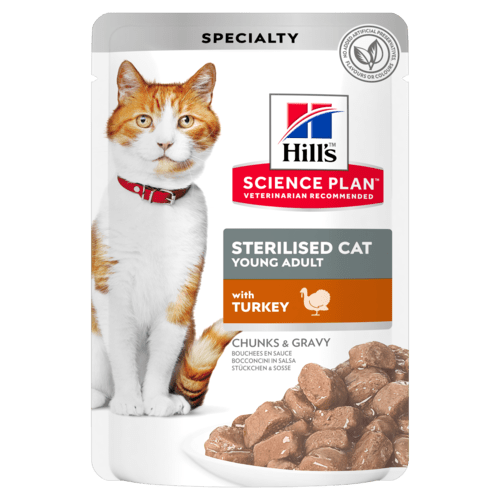 Hill's Pouch Hindili Kısırlaştırılmış Kedi Yaş Maması 85 Gr