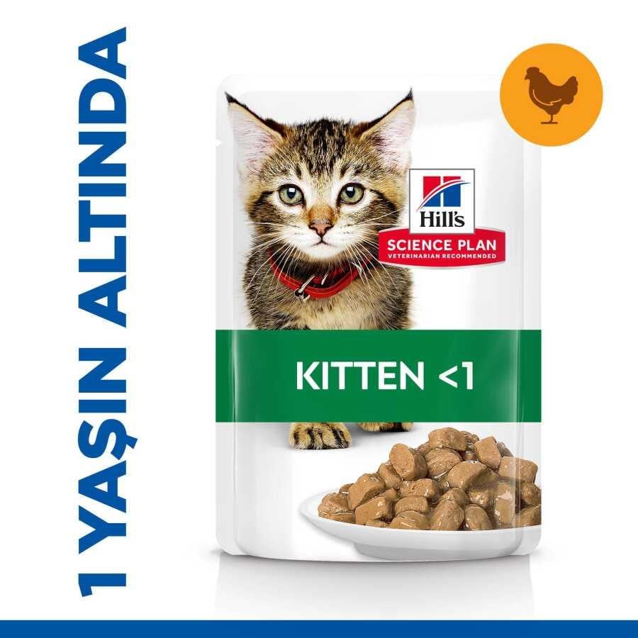 Hill's Pouch Tavuklu Yavru Kedi Yaş Maması 85 Gr