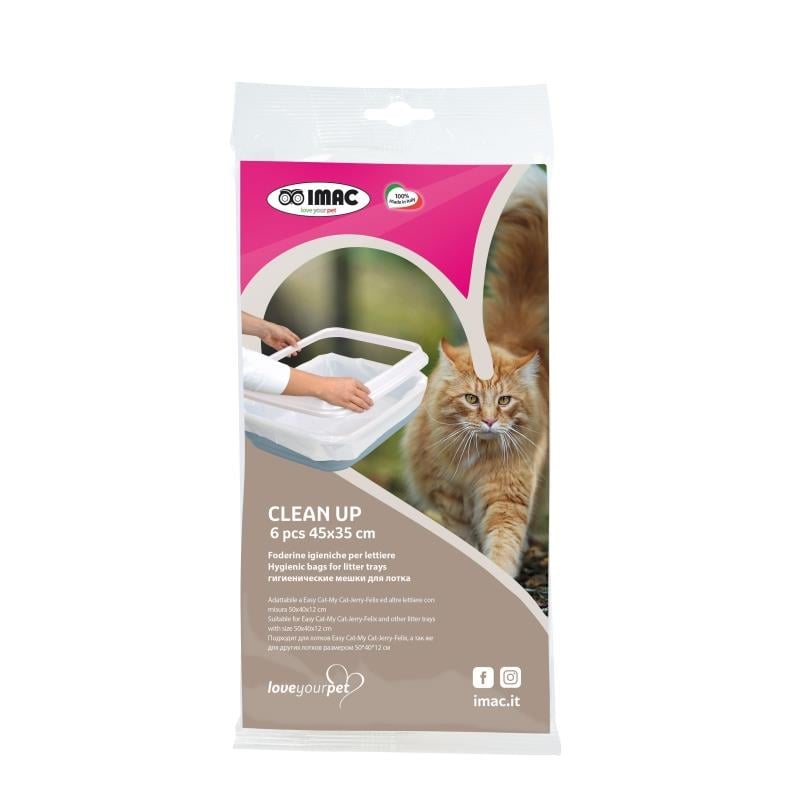 Imac Clean Up Kedi Tuvaleti Torbası 45 x 35 Cm (6 Adet)