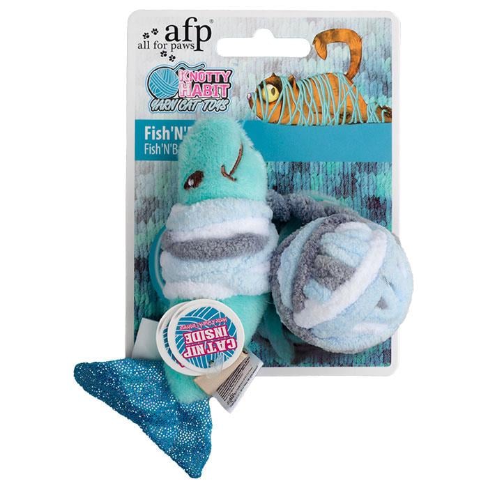 Knotty Habit İpli Peluş Balık Kedi Oyuncağı