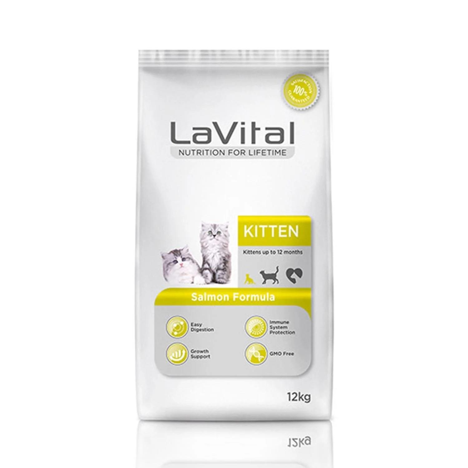 LaVital Kitten Somon Balıklı Yavru Kedi Maması 12 Kg