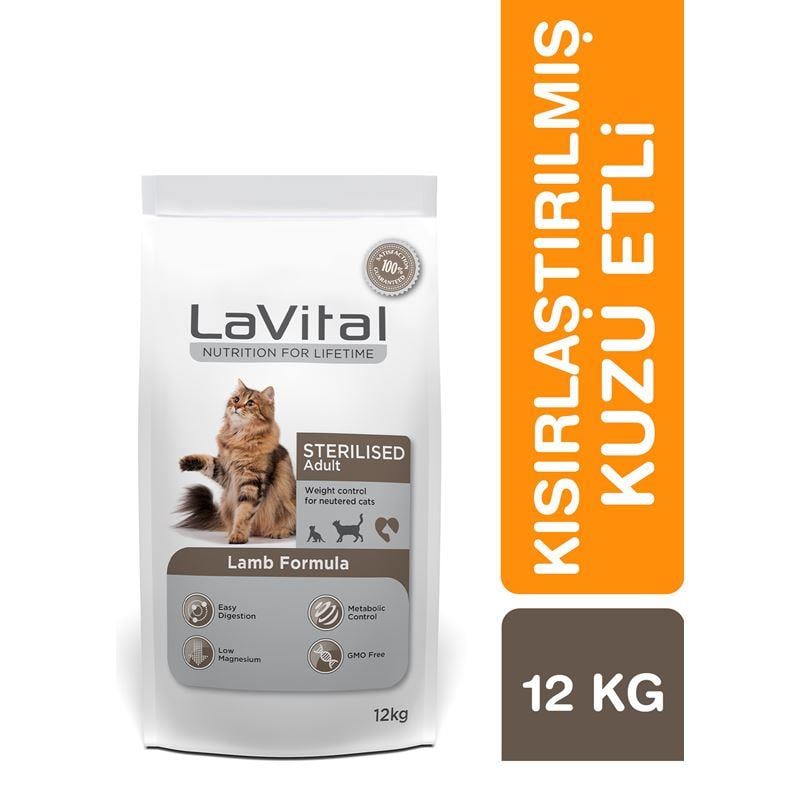 LaVital Sterilised Kuzu Etli Kısırlaştırılmış Kedi Maması 12 Kg