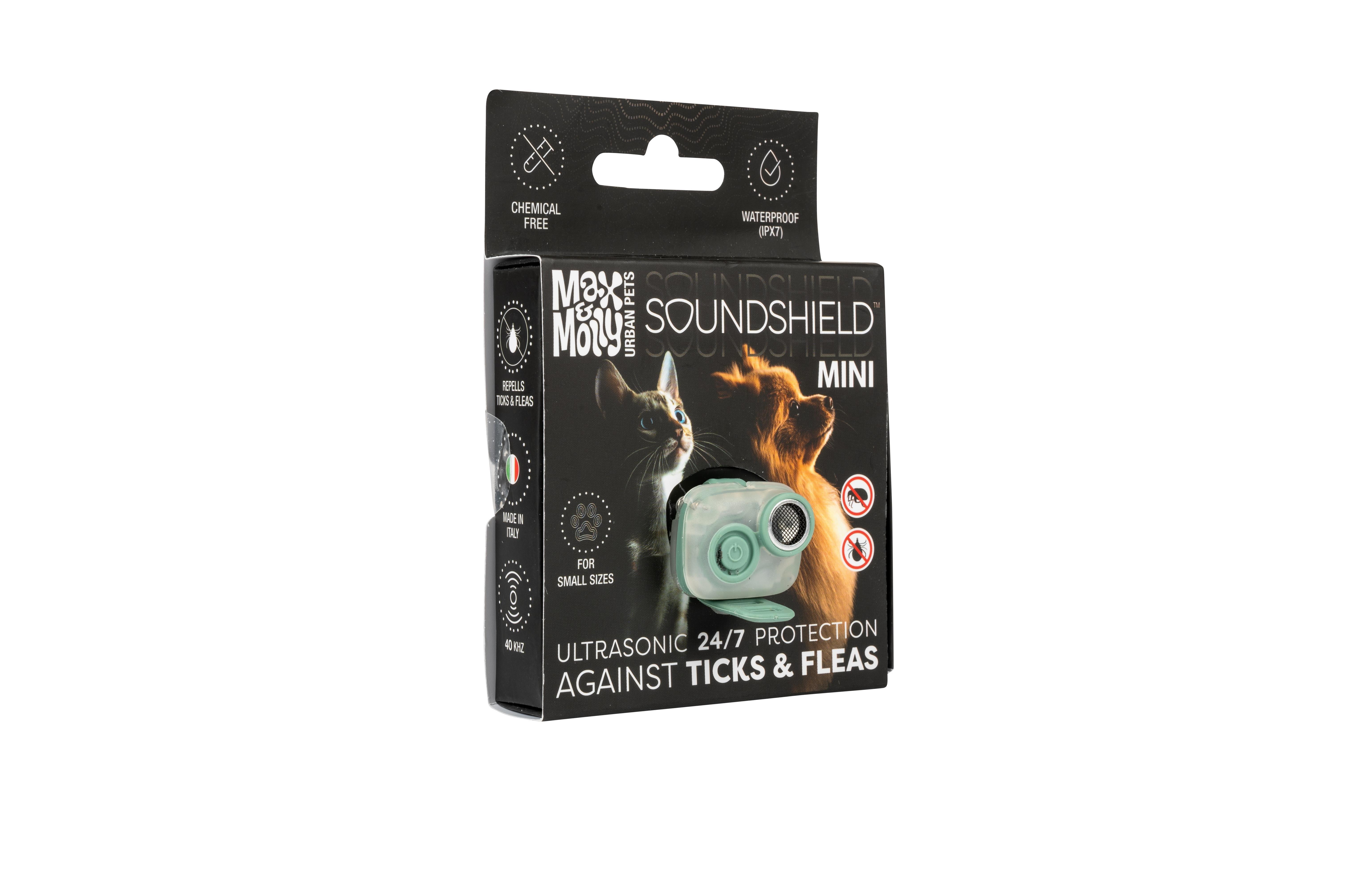 Max & Molly Soundshield MINI Ultrasonik Pire ve Kene Kovucu Tasma (Siyah)