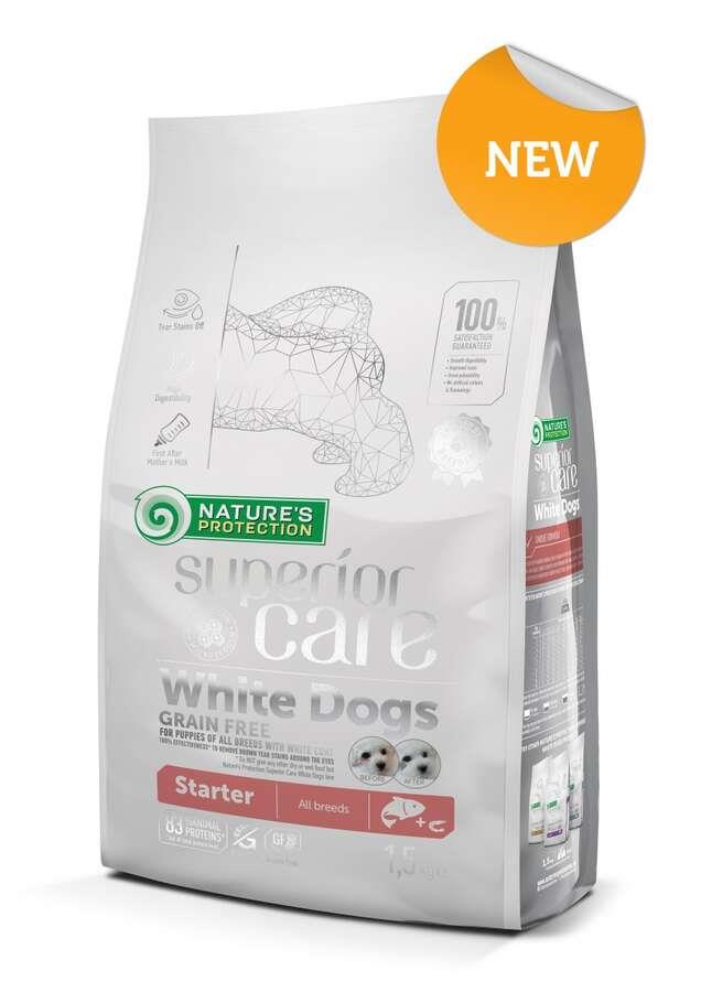 Natures Protection Puppy White Dogs Starter Somonlu Tahılsız Beyaz Yavru Köpek Maması 10+2 Kg