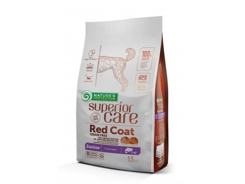 Nature's Protection Superior Care Junior Tahılsız Somonlu Küçük Irk Kızıl Tüylü Yavru Köpek Maması 1.5 Kg