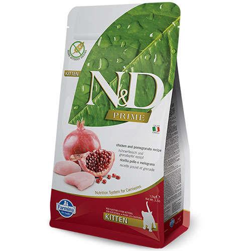 N&D Prime Tahılsız Kitten Tavuk Nar Yavru Kedi Maması 1,5 Kg