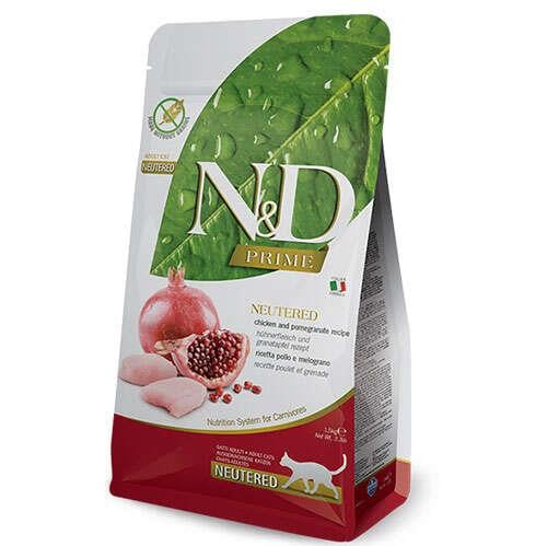 N&D Prime Tahılsız Tavuk Nar Kısırlaştırılmış Kedi Maması 1,5 Kg