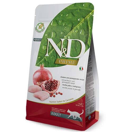 N&D Prime Tahılsız Tavuk Nar Yetişkin Kedi Maması 5 Kg