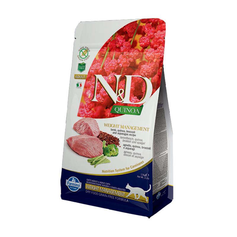 N&D Quinoa Weight Tahılsız Kuzu Kinoa Diyet Kedi Maması 5 Kg