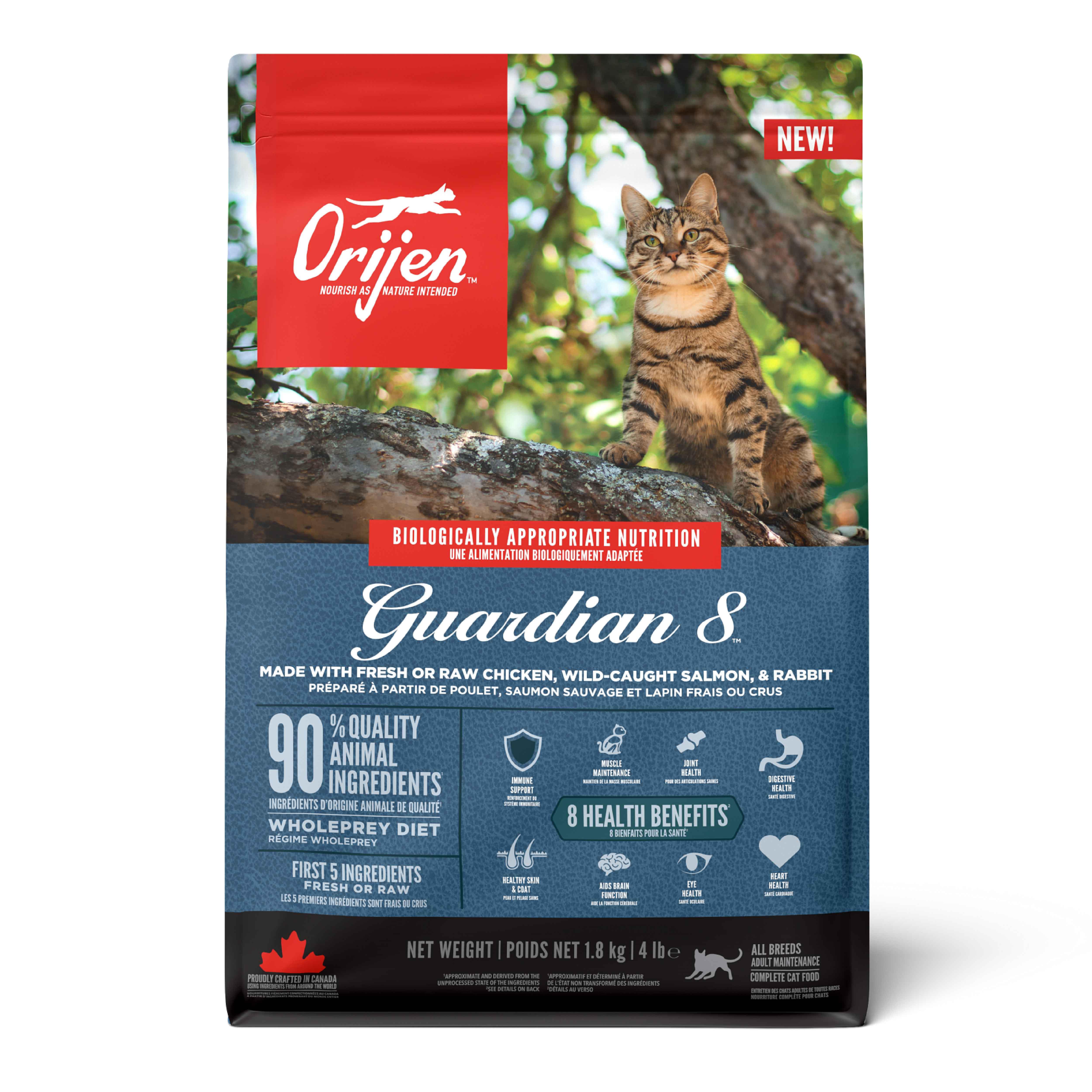 Orijen Guardian 8 Tavuklu ve Balıklı Yetişkin Kedi Maması 1.8 Kg