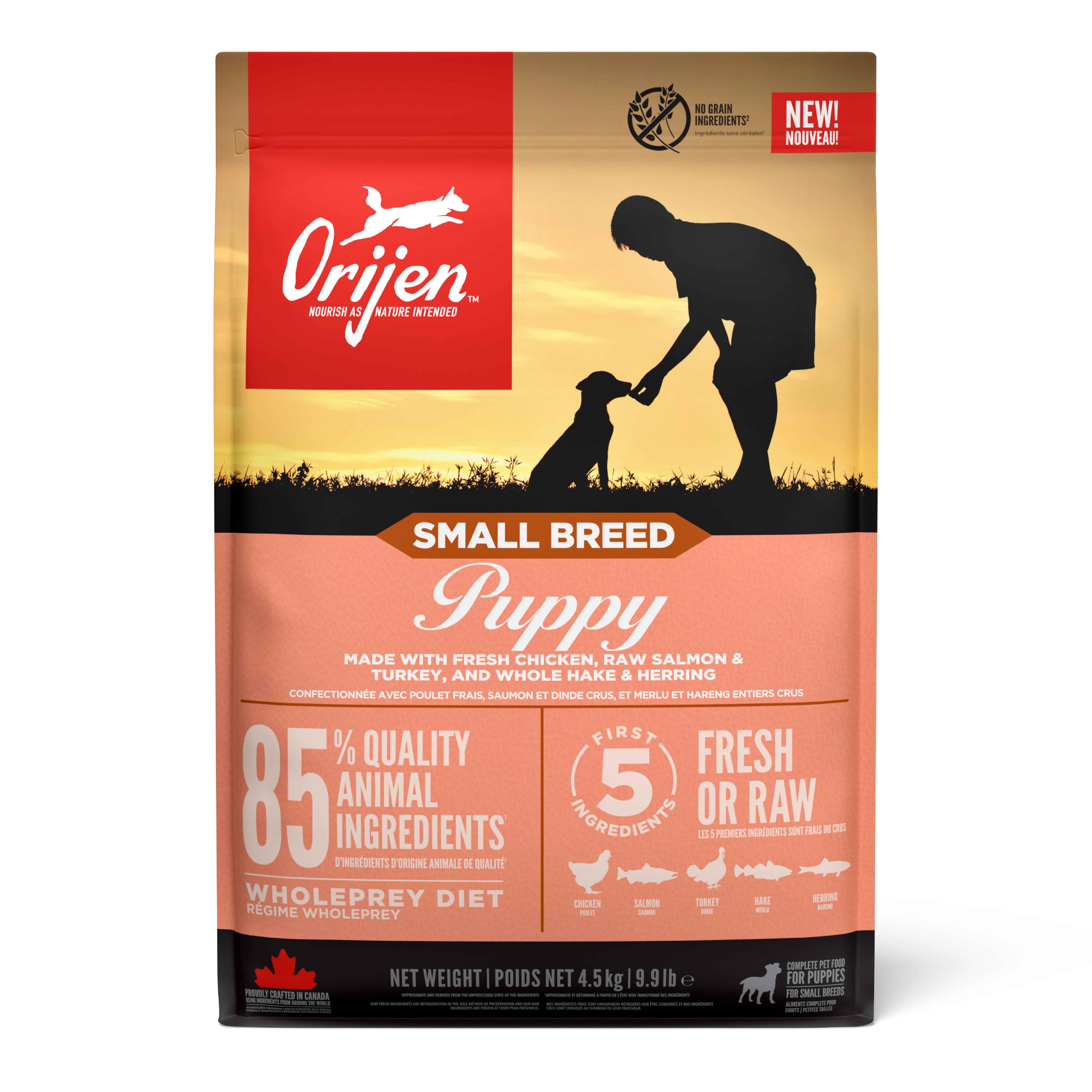 Orijen Puppy Small Breed Tavuklu,Hindili ve Balıklı Küçük Irk Yavru Köpek Maması 4.5 Kg 