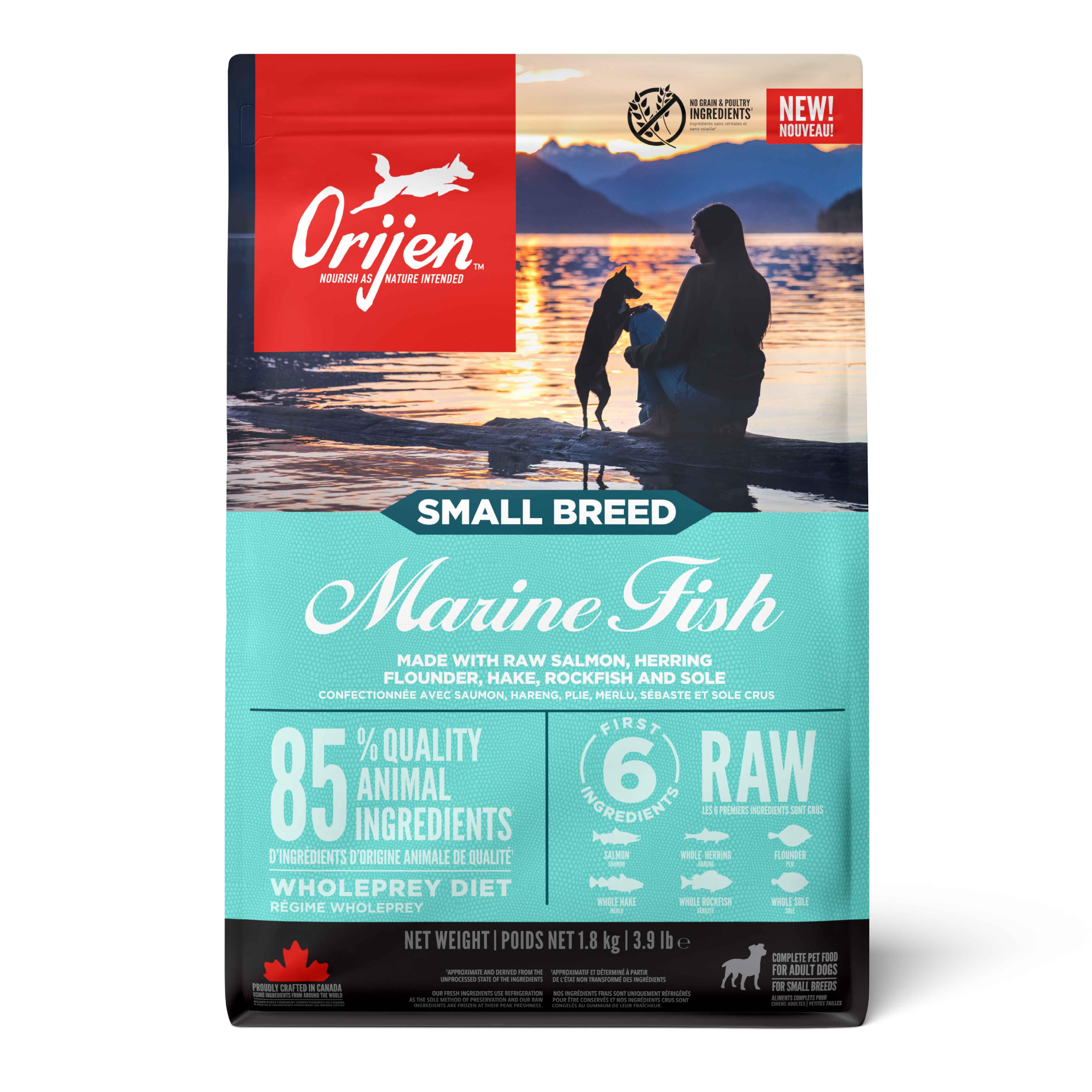 Orijen Small Breed Marine Fish Balıklı Küçük Irk Yetişkin Köpek Maması 1.8 Kg