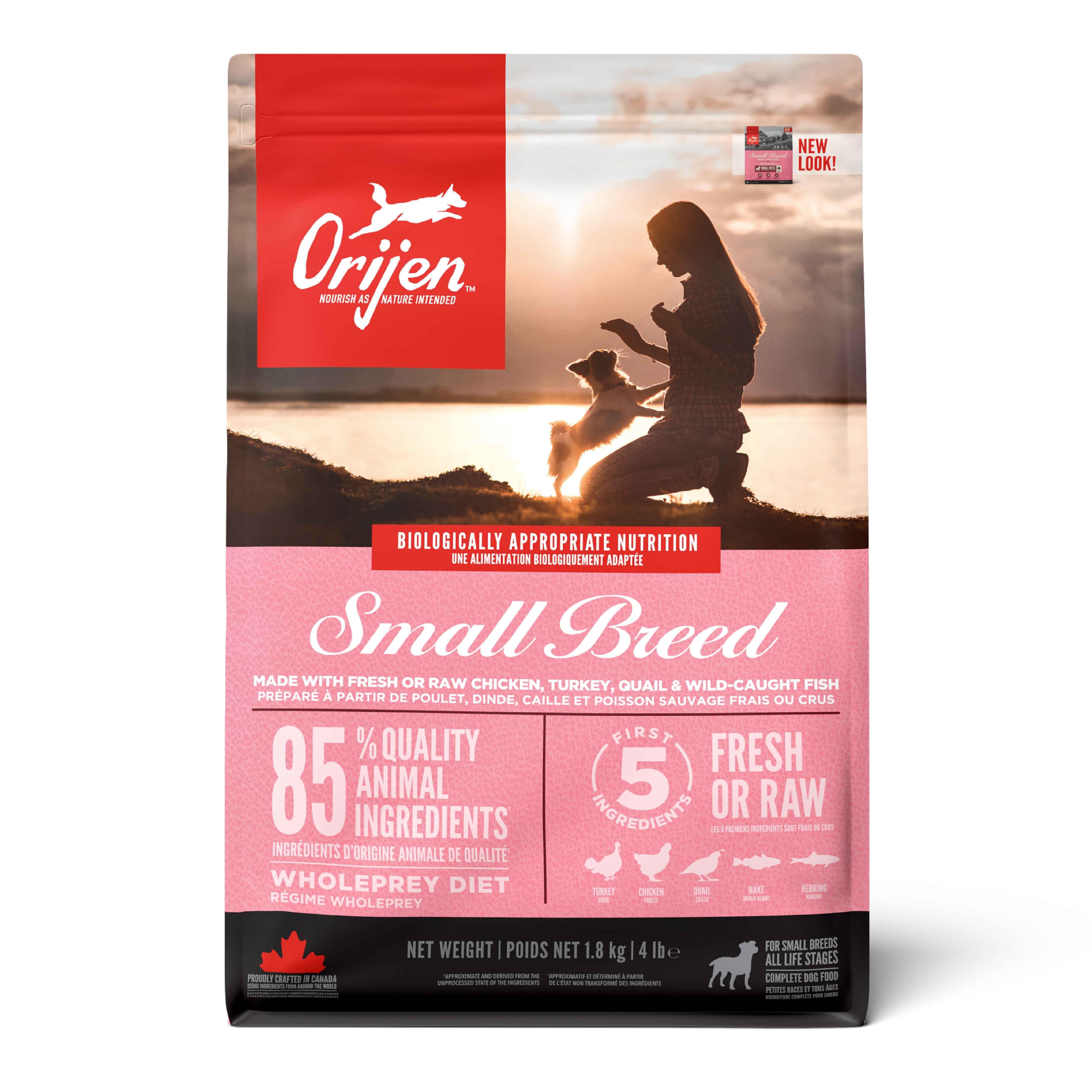 Orijen Small Breed Puppy&Adult Yavru ve Yetişkin Küçük Irk Köpek Maması 1.8 Kg