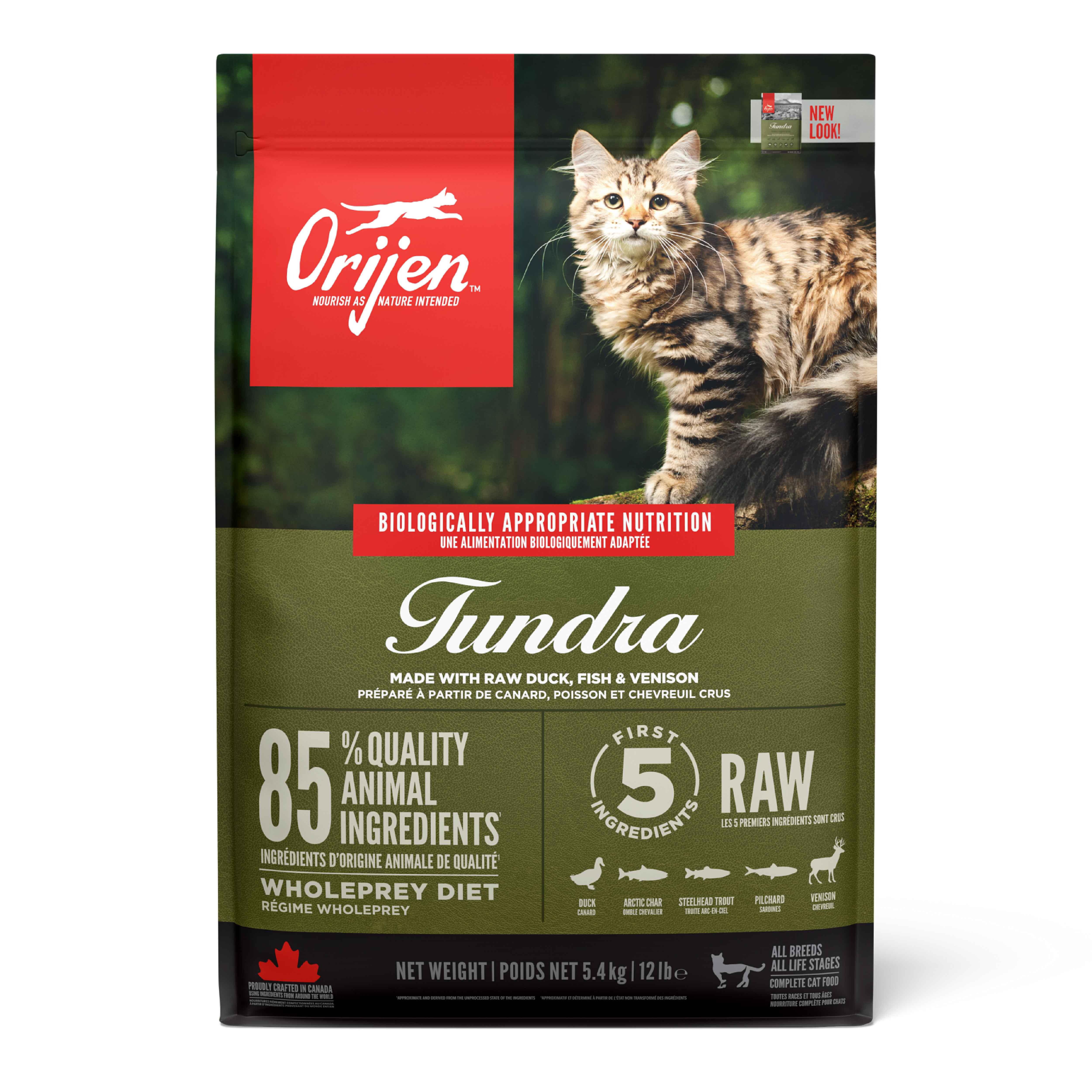 Orijen Tundra Ördekli ve Balıklı Kedi Maması 5.4 Kg (Tüm Irk ve Yaşam Evreleri İçin)