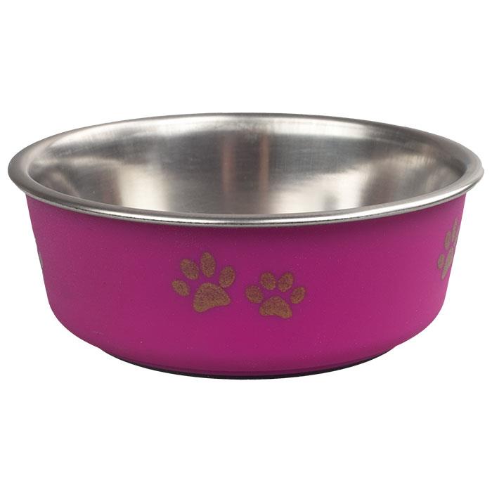 Oripet Pati Desenli Fuşya Mama ve Su Kabı S 12 Cm 300 Ml