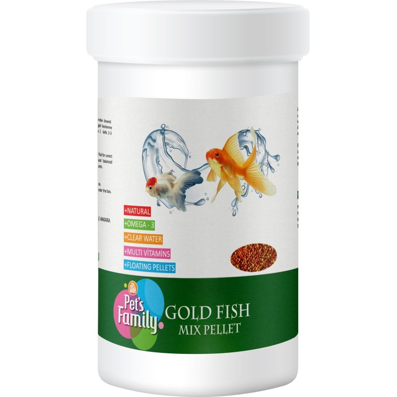 Pet's Family Gold Fish Mix Pellet 250 Ml / 90 Gr
