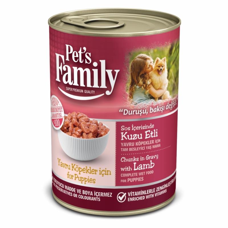 Pet's Family Kuzu Etli Yavru Köpek Konservesi 400 Gr